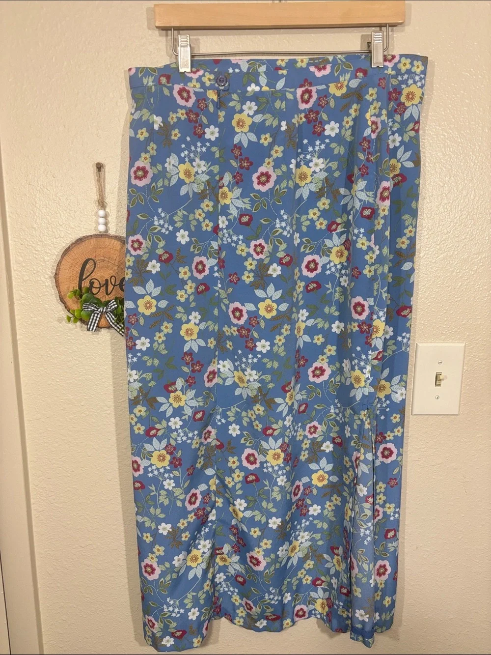 Vintage 2003 Christopher & Banks Floral Skirt Size 14